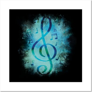Musical clef Posters and Art